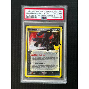 PSA10 Umbreon Gold Star - 17/17 - Class Coll POP Series 5 Graded Card