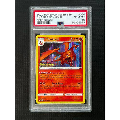 PSA10 Charizard Holo - SWSH066 - Prerelease Graded Card