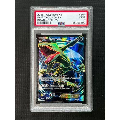 PSA9 Rayquazza EX - 104/108 - Roaring Skies Graded Card