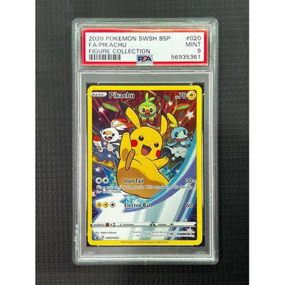 PSA9 FA Pikachu - SWSH020 - Figure Collection Graded Card