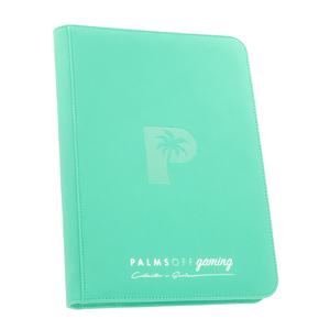 Products Palms Off Gaming - 9 Pocket Zip Trading Card Binder - Tuquoise Binder