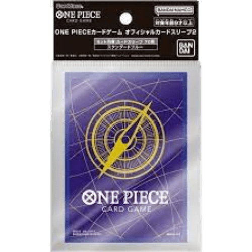 BANDAI - One Piece Card Game - Official Deck Vol. 2 Standard Blue Sleeves Card Game Accessories