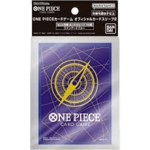 BANDAI - One Piece Card Game - Official Deck Sleeves Vol. 2 - Standard Blue Card Game Accessories