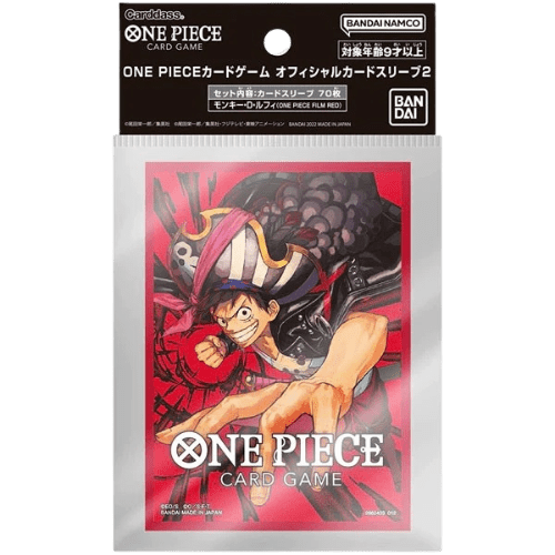 BANDAI - One Piece Card Game - Official Deck Vol. 2 Monkey Luffy Sleeves Card Game Accessories