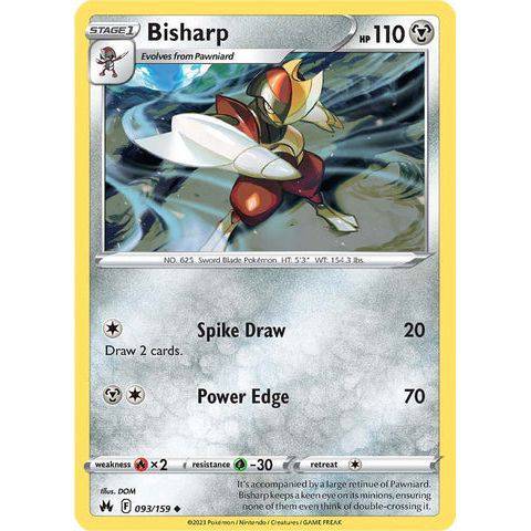 Bisharp (093/159)  - Crown Zenith - Pokemon Single Card