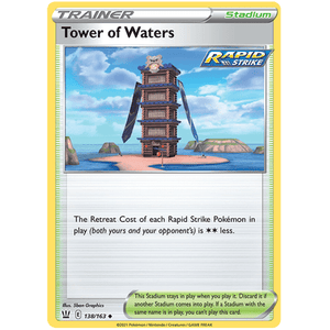 Tower of Waters 138/163 - Battle Styles - Pokemon Single Card