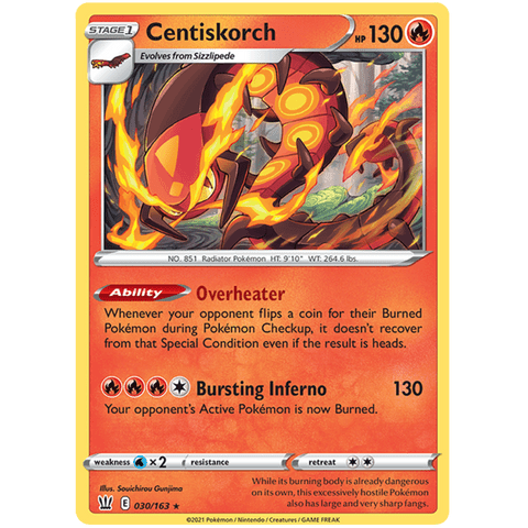 Centiskorch 030/163 - Battle Styles - Pokemon Single Card