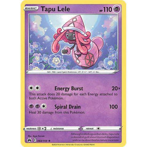 Tapu Lele (064/159)  - Crown Zenith - Pokemon Single Card