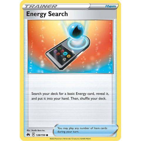 Energy Search (128/159)  - Crown Zenith - Pokemon Single Card