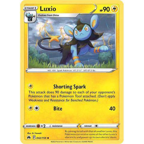 Luxio (042/159)  (42)  - Crown Zenith - Pokemon Single Card