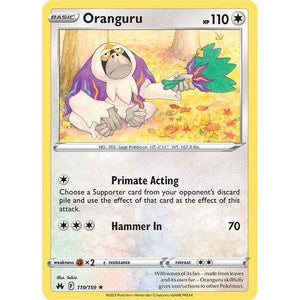 Oranguru (119/159)  - Crown Zenith - Pokemon Single Card