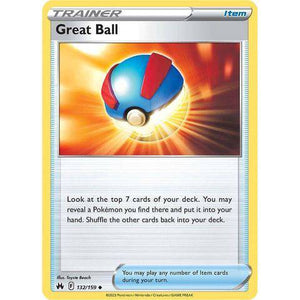 Great Ball (132/159)  - Crown Zenith - Pokemon Single Card