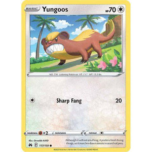 Yungoos (117/159)  - Crown Zenith - Pokemon Single Card