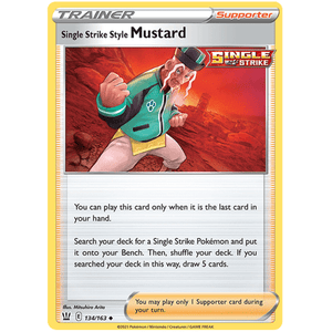 Single Strike Style Mustard 134/163 - Battle Styles - Pokemon Single Card