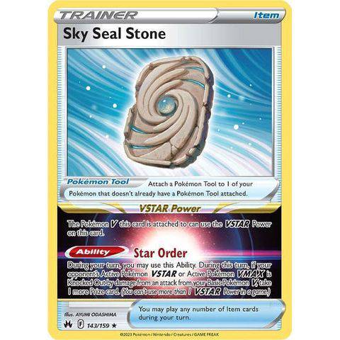 Sky Seal Stone (143/159)  - Crown Zenith - Pokemon Single Card