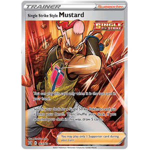 Single Strike Style Mustard 163 - Battle Styles - Pokemon/163 - Battle Styles - Pokemon Single Card