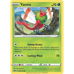 Yanma (008/159)  - Crown Zenith - Pokemon Single Card