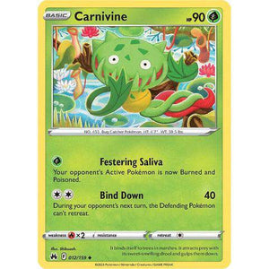 Carnivine (012/159)  - Crown Zenith - Pokemon Single Card