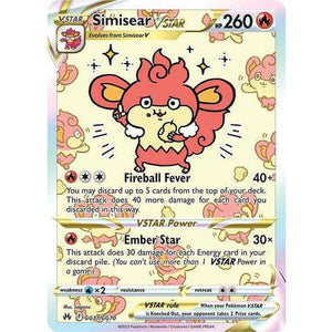 Simisear VSTAR (GG37/GG70)  - Crown Zenith - Pokemon Single Card