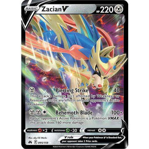 Zacian V (095/159)  - Crown Zenith - Pokemon Single Card